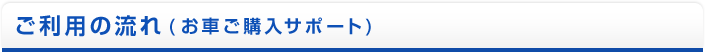 ご利用の流れ(お車ご購入サポート)